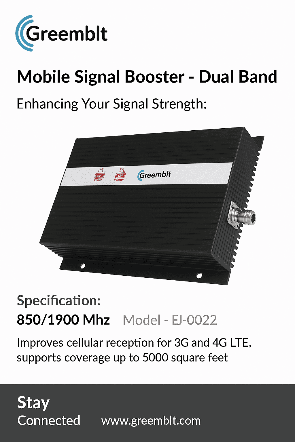 Greemblt Quad Band Mobile Signal Booster